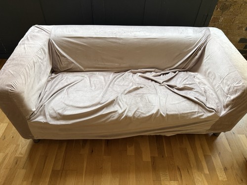 Ikea klippan velvet sofa - velvet, cover
